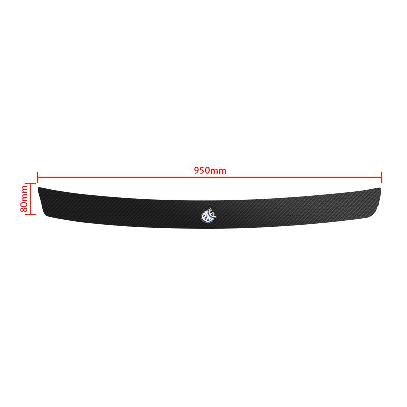 1Pcs Car Carbon Fiber Rear Bumper Trunk Protection Stickers For Volkswagen VW Scirocco GOLF MK6 Polo Tiguan CC PASSAT GTI R Line