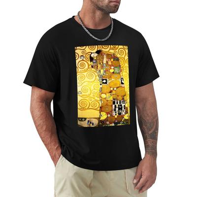 Gustav Klimt Pocałunek T-Shirt Chłopięcy Biały Urocze Topy Koszule Graficzny T-Shirt Odzież Anime Męskie Gładkie T-Shirty