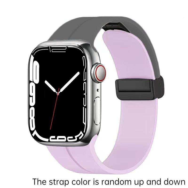 Magnetic Strap For Apple watch ultra band 49mm 45 mm Silicone Bracelet iWatch Series 7 8 se 6 5 3 44mm 45mm 40mm 41mm 42mm 38mm