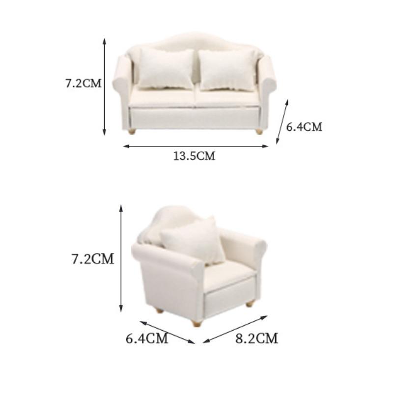 Μίνι Κουκλόσπιτο Καναπές Μινιατούρα Έπιπλα Λευκή Διακόσμηση Στηρίγματα Φωτογραφίας Μοντέλο Καναπέ για Μίνι Έπιπλα Καναπέ Μίνι Έπιπλα Μίνι Καναπές Ξύλινο Σετ