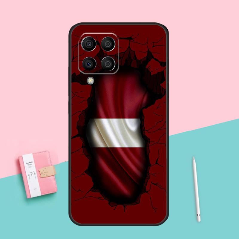 Latvia Flag For Samsung Galaxy M16 M31 M21 M33 M53 M13 M12 M32 M52 M11 M35 M55 M15 M14 M34 M54 M06 Case