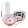 Double Dog Feeding Bowl Detachable Automatic Water Dispenser Creative Pet Bowls  Cat Food Bowl