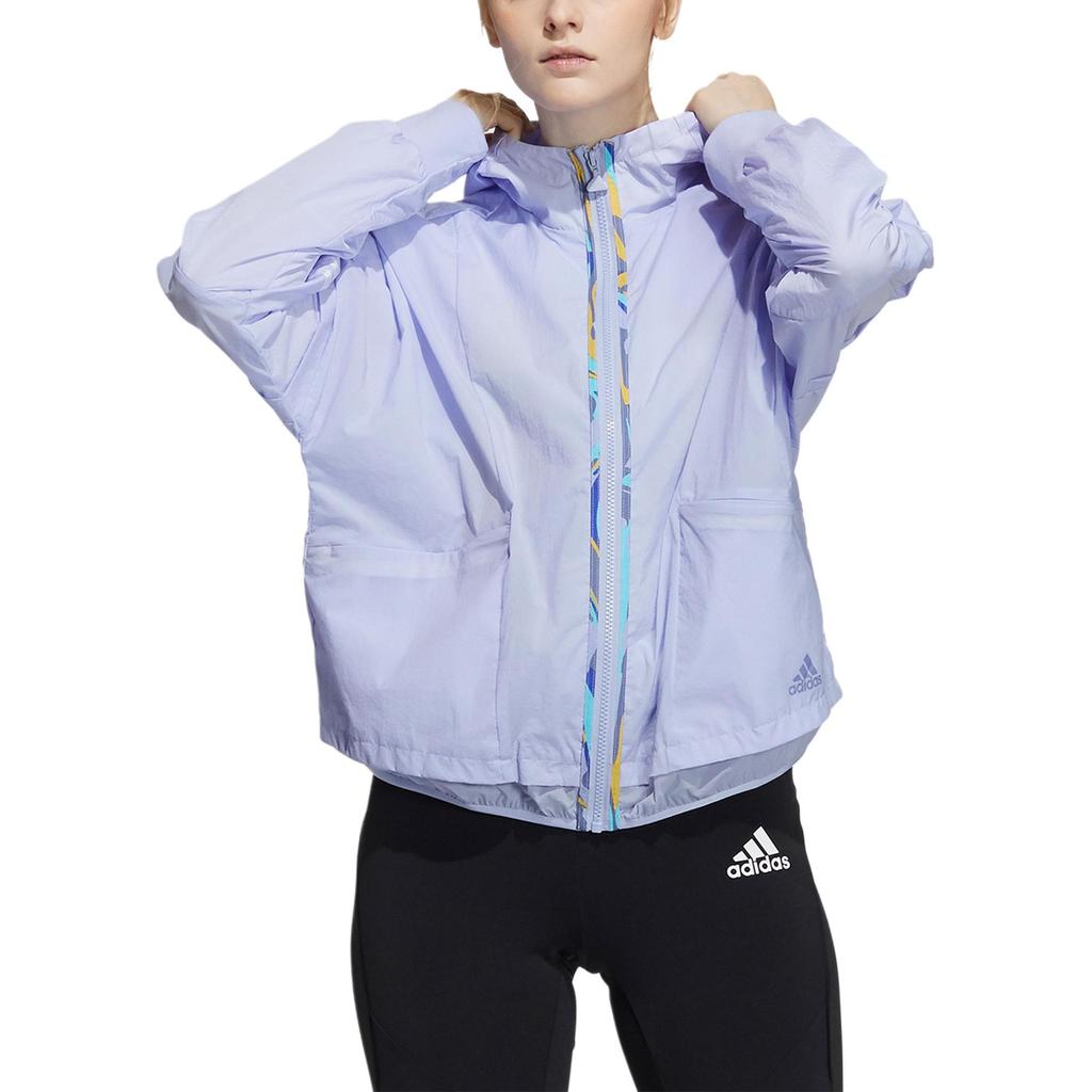 Adidas Str W Wb Light Casual Sports Hooded Jacket Women Jacket Light-Purple H09742