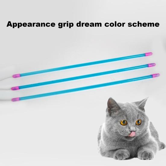Yousheng Jucărie interactivă pentru pisici Coarda retractabilă Baghetă amuzantă pentru pisici Baghetă cu clopote Snur elastic pentru pisici Stick rezistent la mestecat