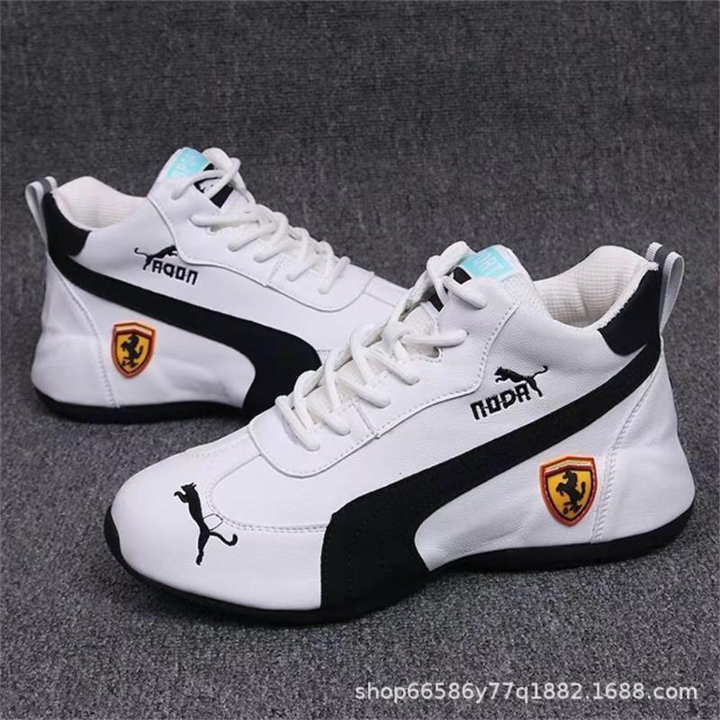 Herrenschuhe Herbst Herren- und Damen-Paarschuhe Mode Casual Atmungsaktiv Weiche Sohle Lederoberfläche Erhöhend Dad Shoes