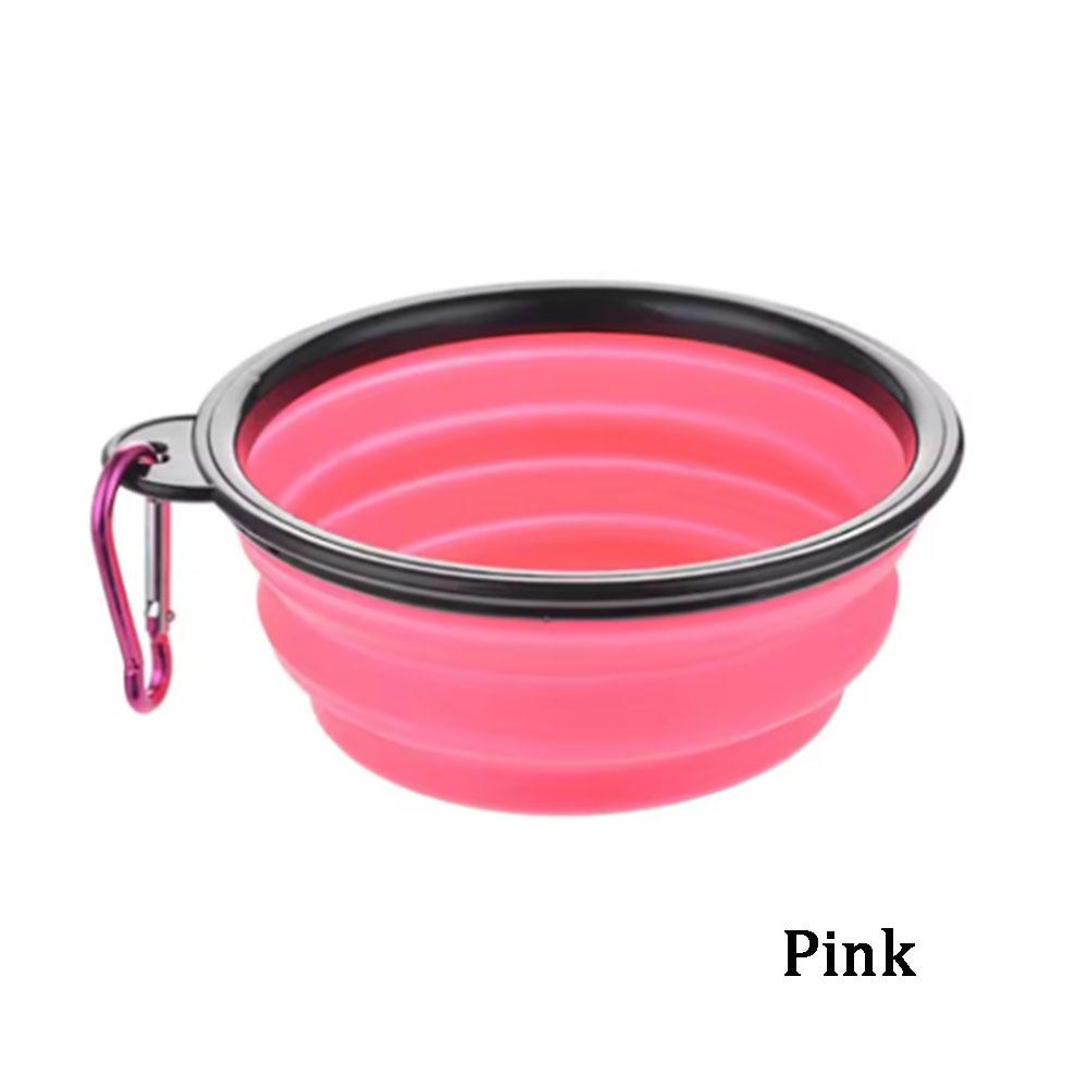 S 350Ml Collapsible Dog Pet Folding Silicone Bowl Outdoor Travel Portable Puppy Food Container Feeder Dish Bowl
