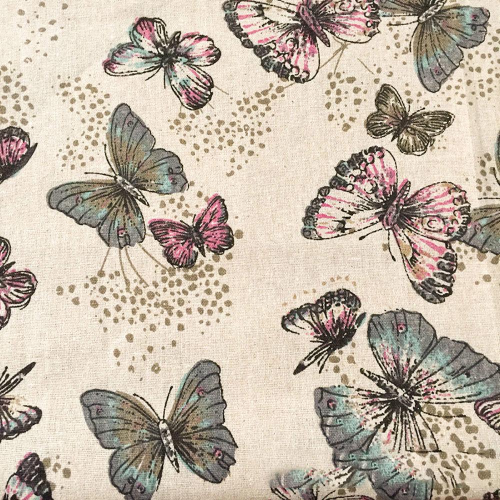 

Винтажная печатная льняная хлопковая ткань для DIY шитья одежды, рукоделия, диванных подушек, штор, скатертей, домашнего текстиля, декоративный материал 70x45CM