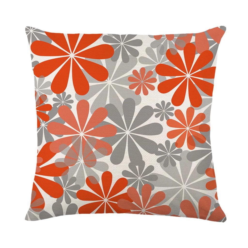 Elegant Waterproof Flower Printed Cushion Cover With Oilproof And Dustproof Features For Stylish Home Decor