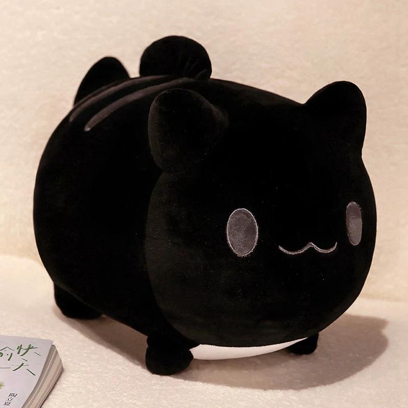 25/30cm Niedliche Cartoon-Katze mit Fischschwanz Plüschtiere Anime Kitty Kuscheltier Puppe Weiches Babykissen Kindergeburtstagsgeschenk Für Mädchen 25cm
