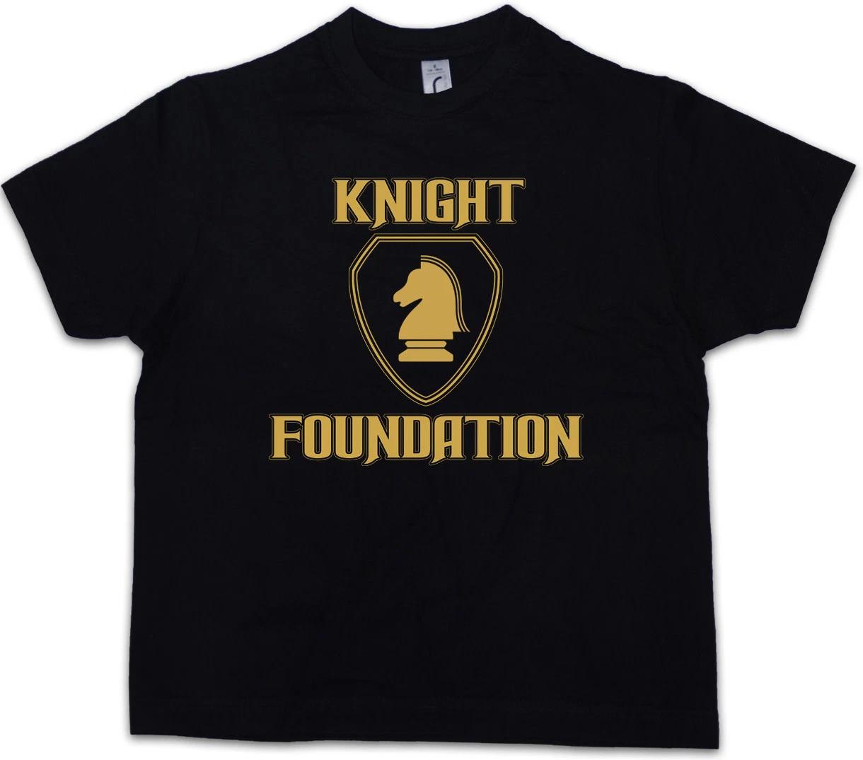 BLACK KNIGHT FOUNDATION LOGO Kids Boys kids boys T-Shirt Rider K David 2000 Kult K.I.T.T. 100