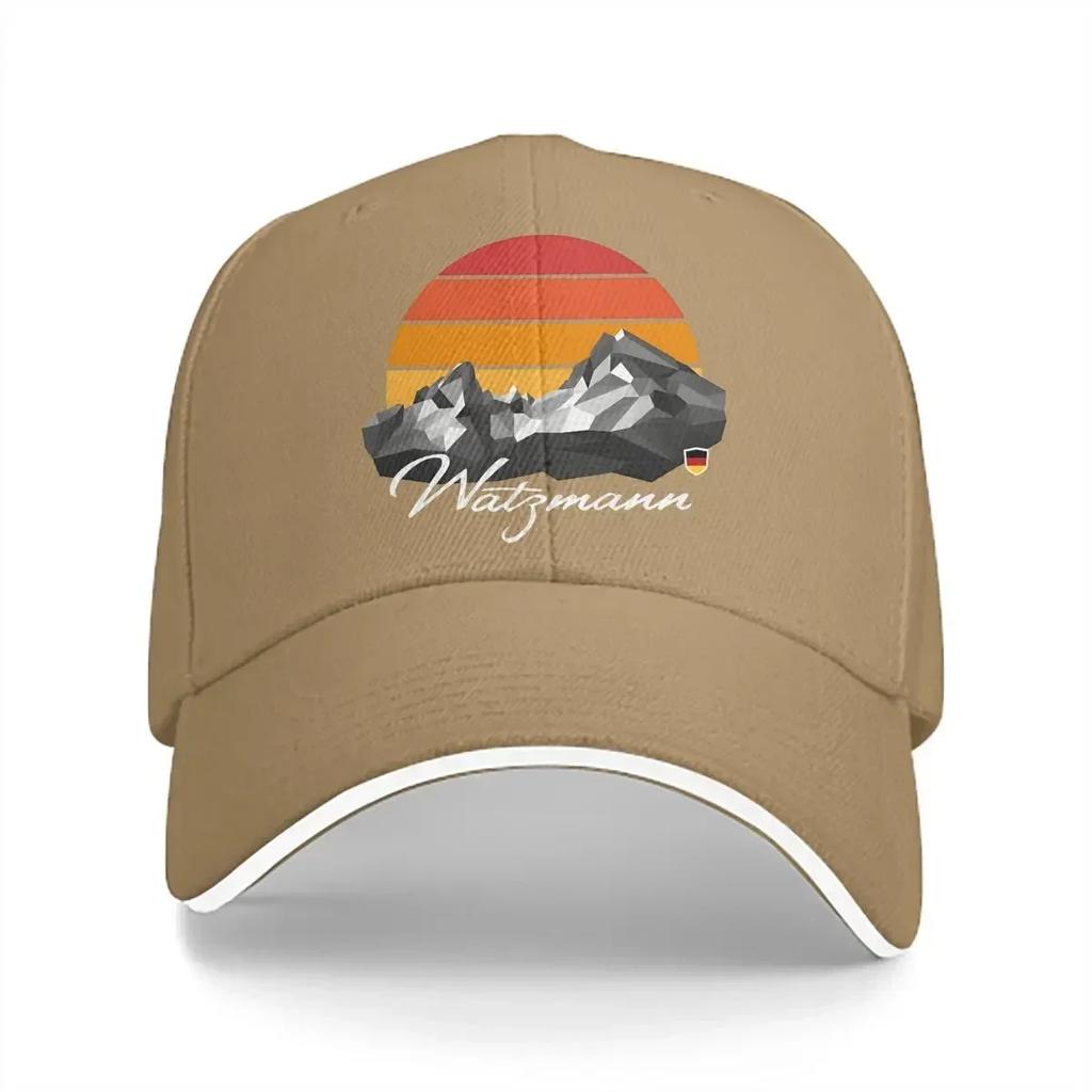 Pure Color Dad Hats Watzmann Berchtesgaden Bavaria Mens Hat Sun Visor Baseball Caps Mountain Climber Peaked Cap