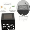 6Pcs Solar Outdoor Garden Light LED Hollow Carved Path Landscape Lawn Light For Garden Courtyard Terrace And Sidewalk Lighting