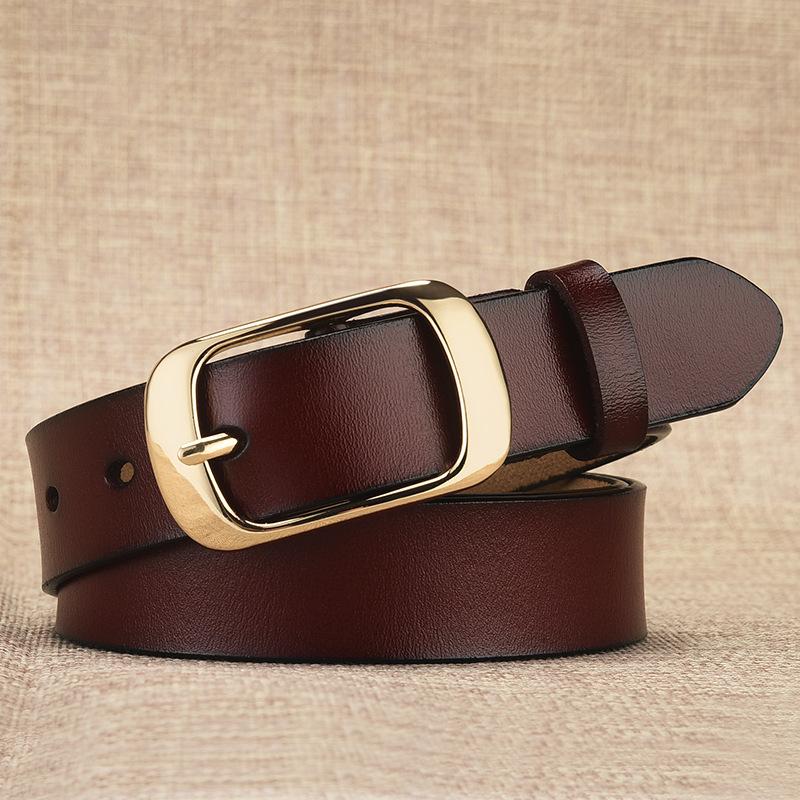 Popular Women'S Belt, Women'S Leather Belt, Pure Cowhide Belt, Women'S Pin Buckle, Women'S Model
