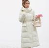 YJKDYK 2025 Women's Padded Jacket Female Hooded 2 Pocket Thicken Warm Long Cotton Jacket Women's Pure Collor Parkas Coats