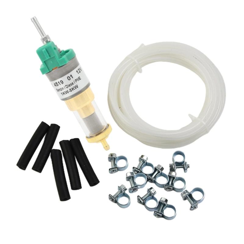 

Electric Air Heating System Electric Oil Fuel Pump for Diesels Heater Pump Hose Clips 1KW-5KW Car Reliable Accessory 12V
