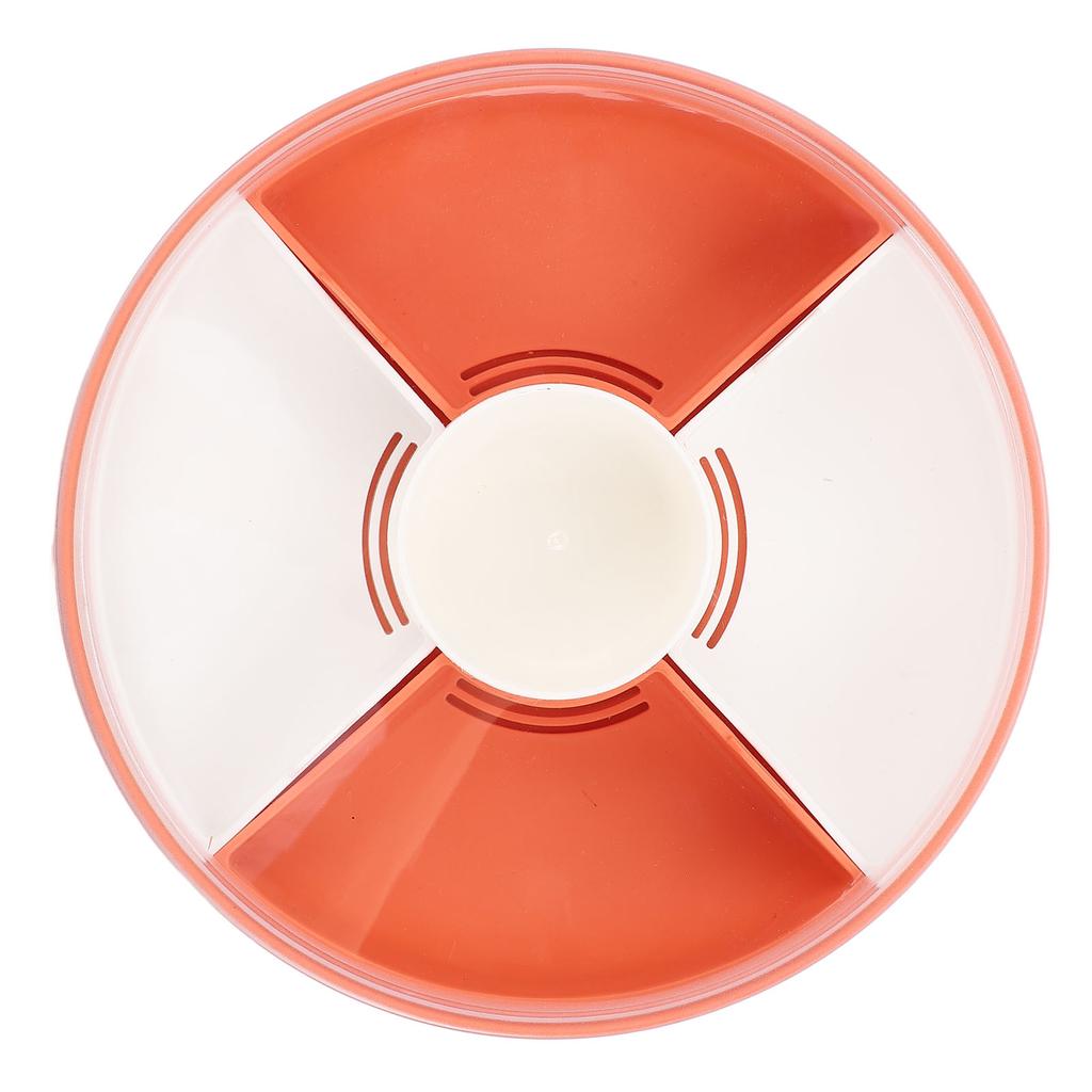 Veggie Tray with Lid Large Capacity Plastic Drainage Divided Snack Tray for Fruit Kitchen Type 1