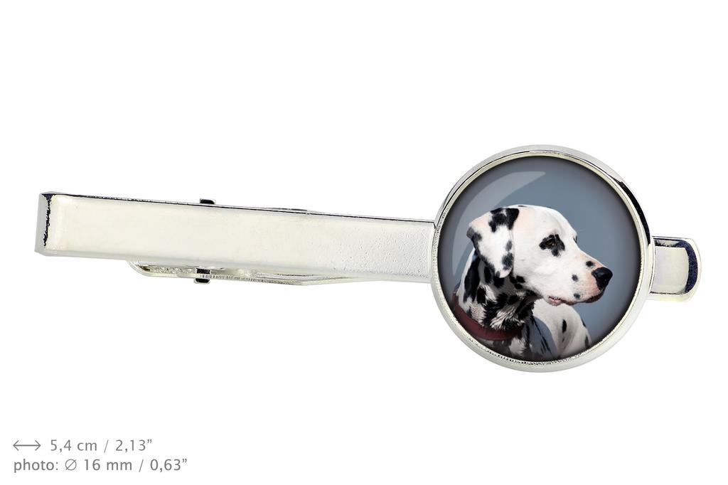 Dalmatian, Carriage Dog, Spotted Coach Dog - cufflinks and tie with your photo, a suit decoration, men's jewelry from the Art-Dog brand.