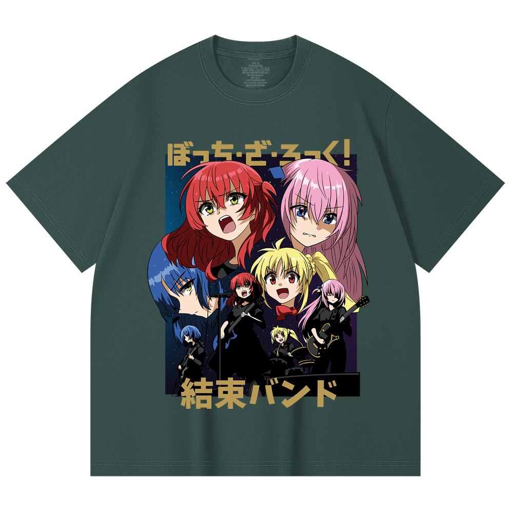 230 Gsm 100% Cotton Bocchi The Rock V1 Print Unisex Heavy Cotton T Shirt