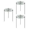 3Pcs Peony Cages and Supports Climbing Trellis Protector Grow through Hoops Plant Support Stakes for Lupin Tomato Strawberry