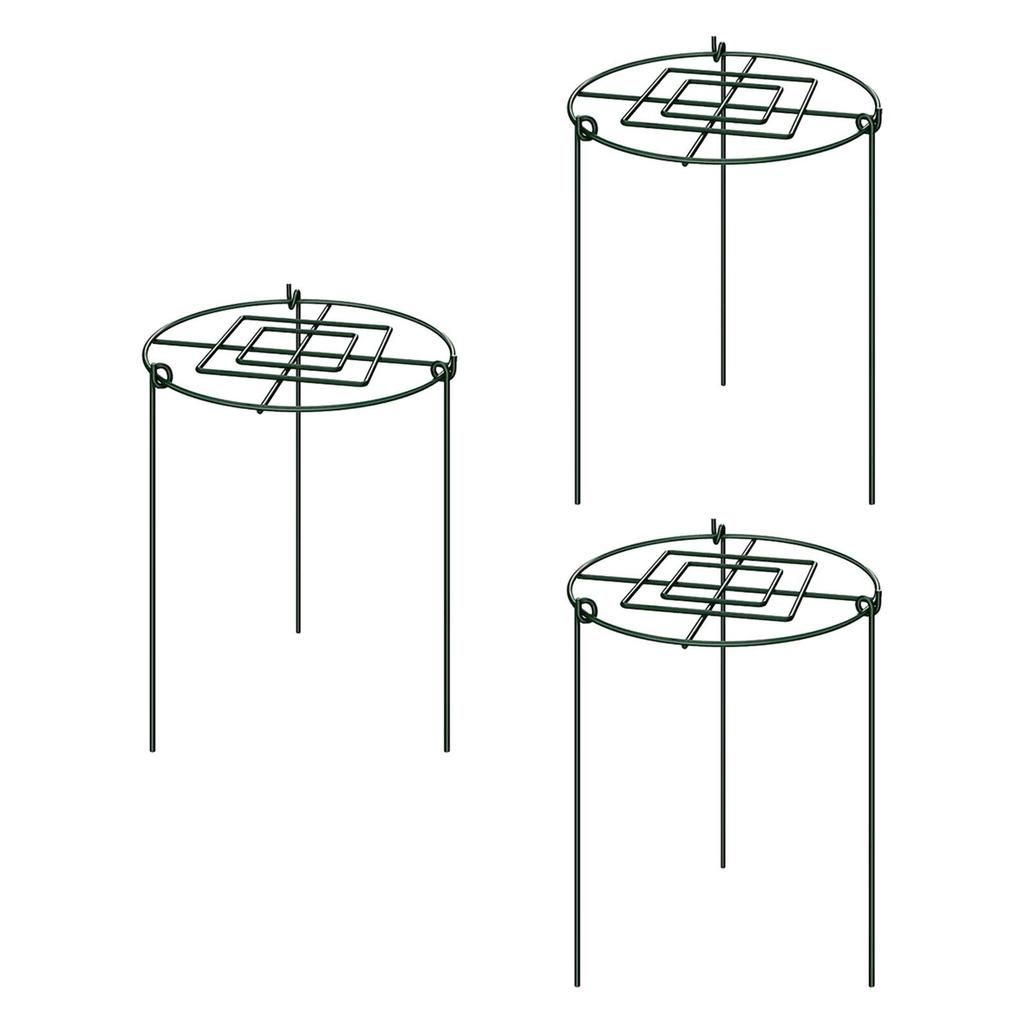 3Pcs Peony Cages and Supports Climbing Trellis Protector Grow through Hoops Plant Support Stakes for Lupin Tomato Strawberry