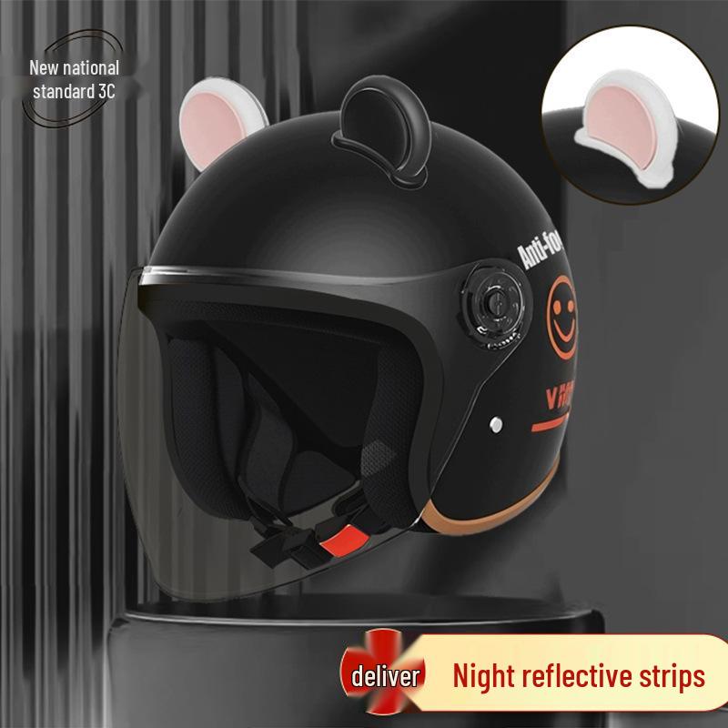 Women's Unisex Winter Warm Half Helmet for Electric Scooter/Motorcycle with Free Shipping