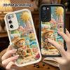 Phone case: 2D flat, suitable for Samsung Galaxy A34 A35 M05 M06 S20 S22 S21 FE Plus 5G protective cases, summer beach little bear, perfect holiday gi