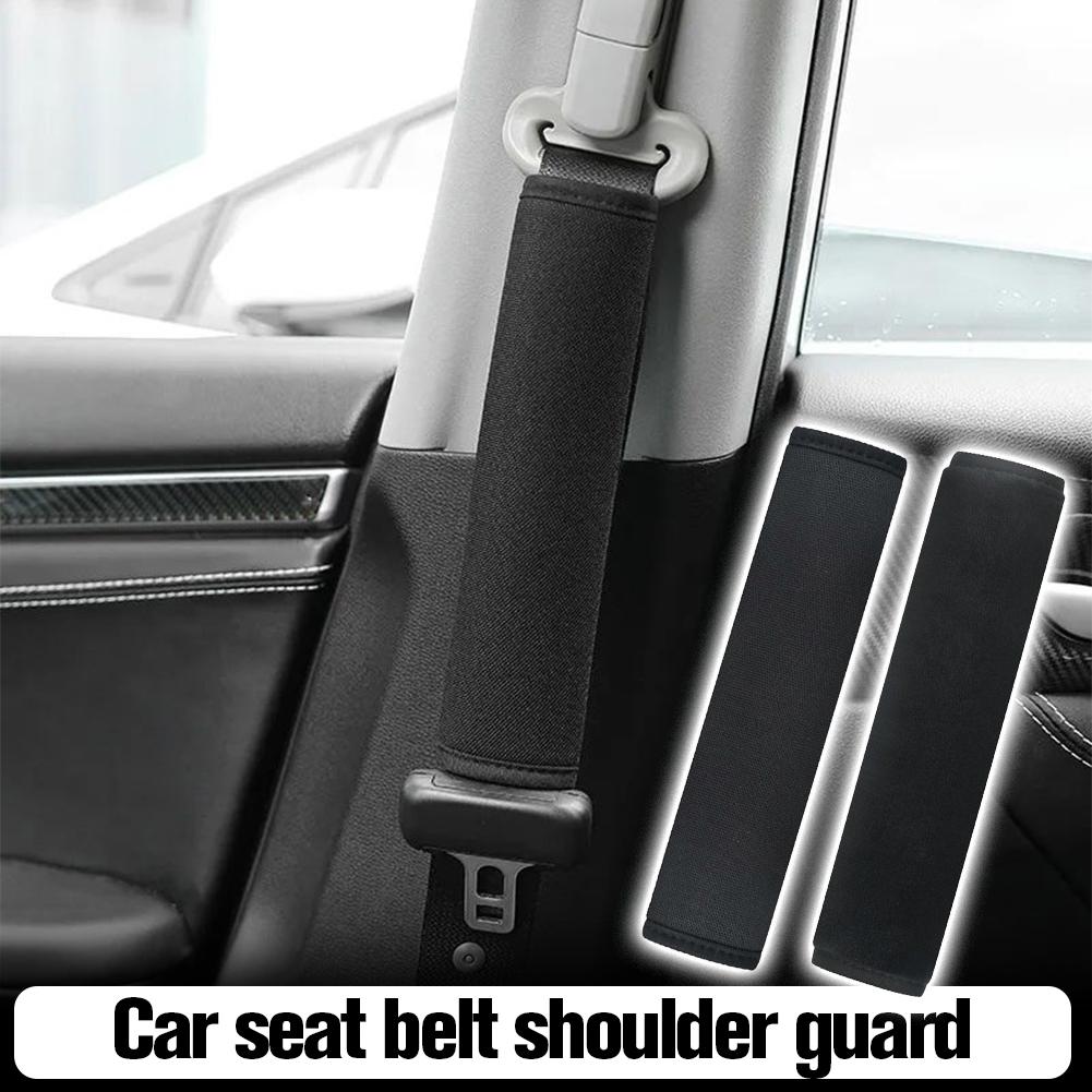 2PCS Universal Car Seat Belt Cover Adjustable Plush Car Safety Belt Cover Shoulder Pad for Kids Adults Car Interior Accessories