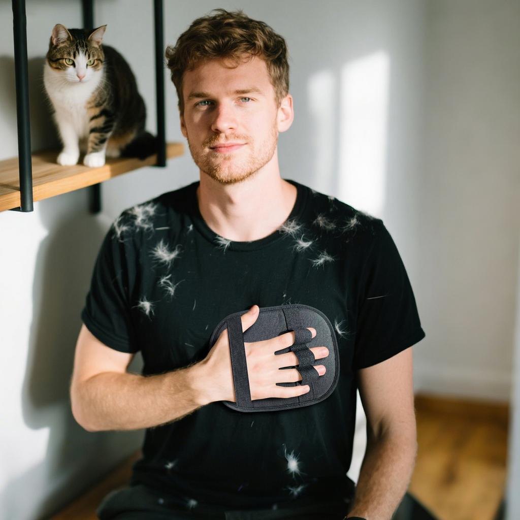 Double Sided Grooming Glove, Grooming Glove For Pet, Pet Grooming Gloves, Versatile Grooming Gloves, Pet Brush Glove For Dogs And Cats