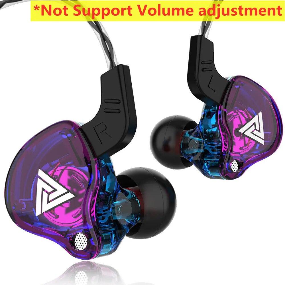 Original QKZ AK6-X/AK6 Copper Driver HiFi Wired Earphone Sport Headphone Bass Stereo Headset Music Earbuds 3.5MM In Ear With Mic