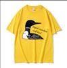 Dummer Kanadischer Wolf Vogel Lustiges Meme T-Shirt Erhitzte Rivalität Filmfan Geschenk Kurzarm T-Shirts Herren Damen Freizeit Baumwoll-T-Shirt