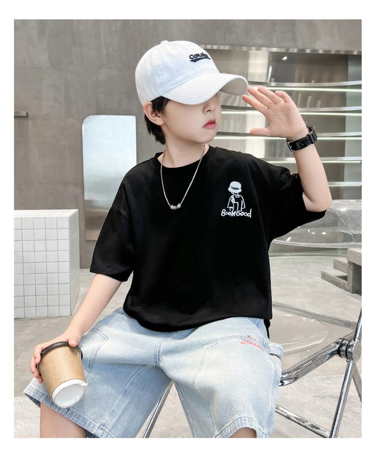 Boys' Fashion Short sleeved T-shirt Summer Thin Casual Top Trendy T Children's New Summer T-shirt
