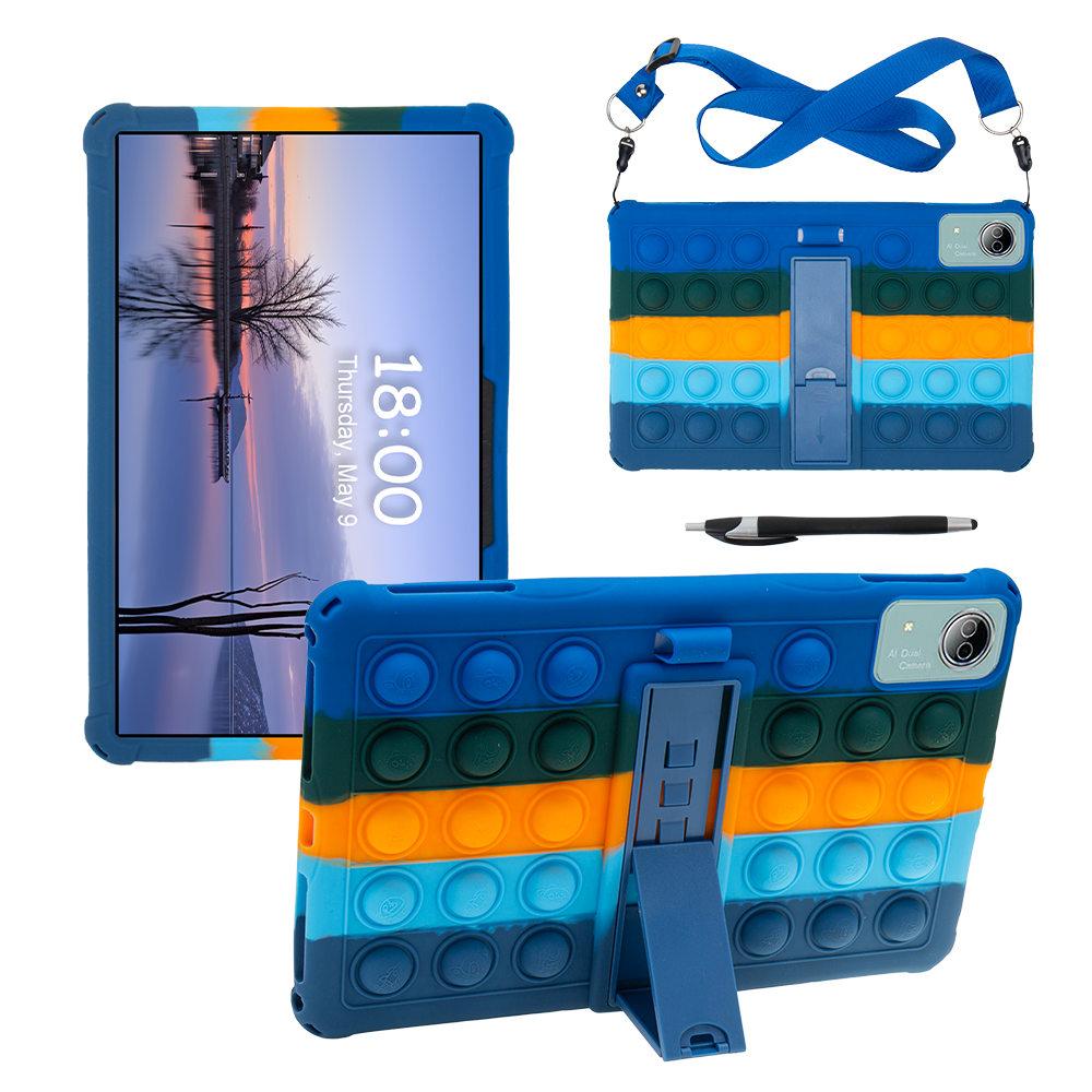 Etui Bubble Soft Stand dla Doogee T20 Ultra / T40 Pro 12 cali Funda Bezpieczne dla dzieci Silikonowe Etui Ochronne na Tablet