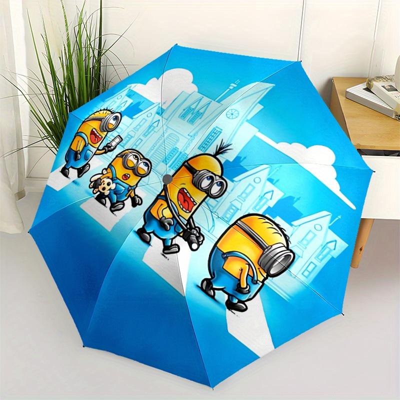 1pc Automatic Open/Close Cool Outdoor Umbrella Sturdy Iron Frame, Compact Travel Umbrella - Perfect Gift a0829115