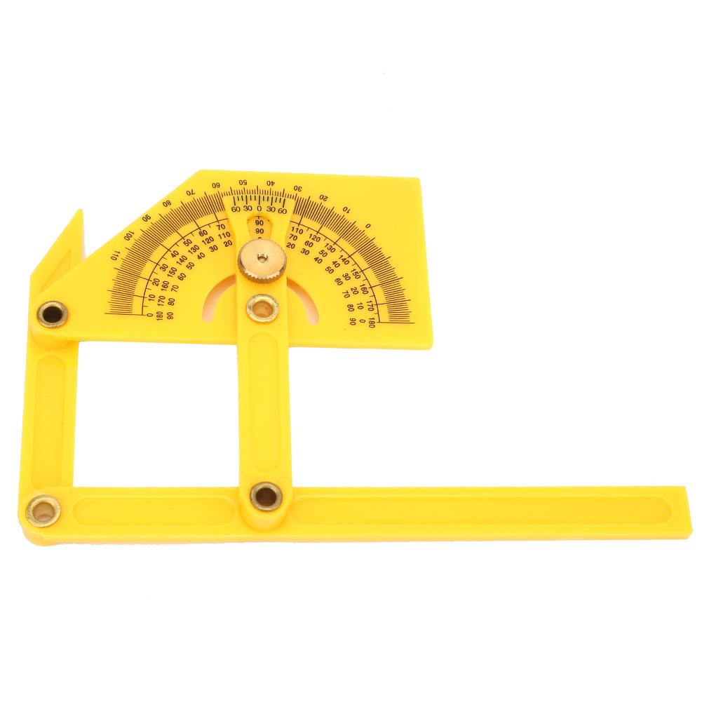 

Plastic 180 Degree Pointer Protractor Angle Ruler Woodworking Measuring Carpenter Tool