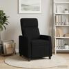 Recliner Chair Black Fabric