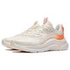 New LiNing Liuyun Wear Resistant Breathable Slip Resistant Low Top Sports Casual Shoes Women's White Orange AGLT030-4