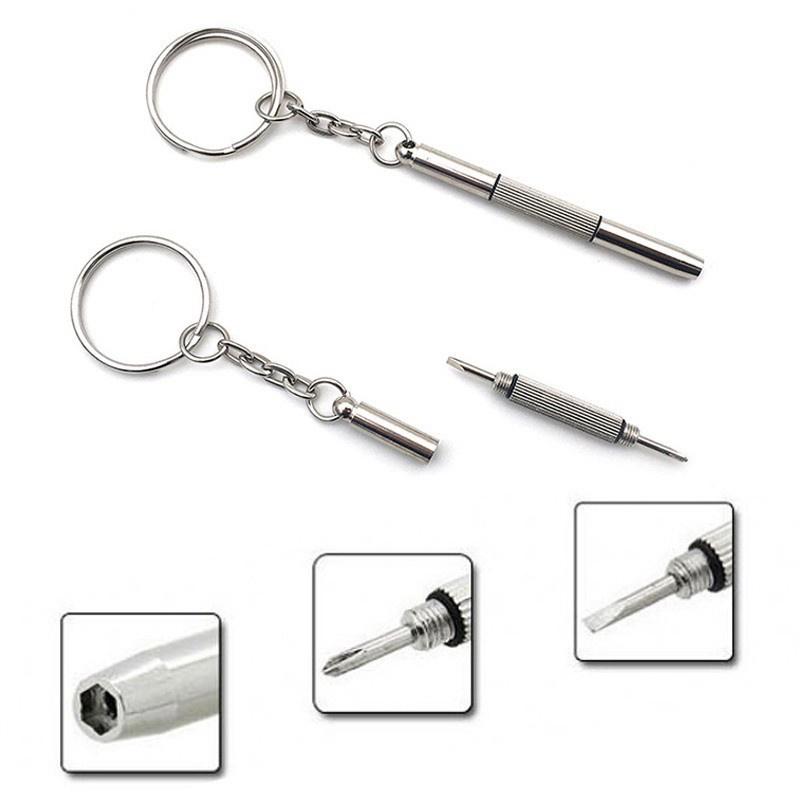 

Мини-портативная отвертка для солнцезащитных очков из нержавеющей стали 3 в 1