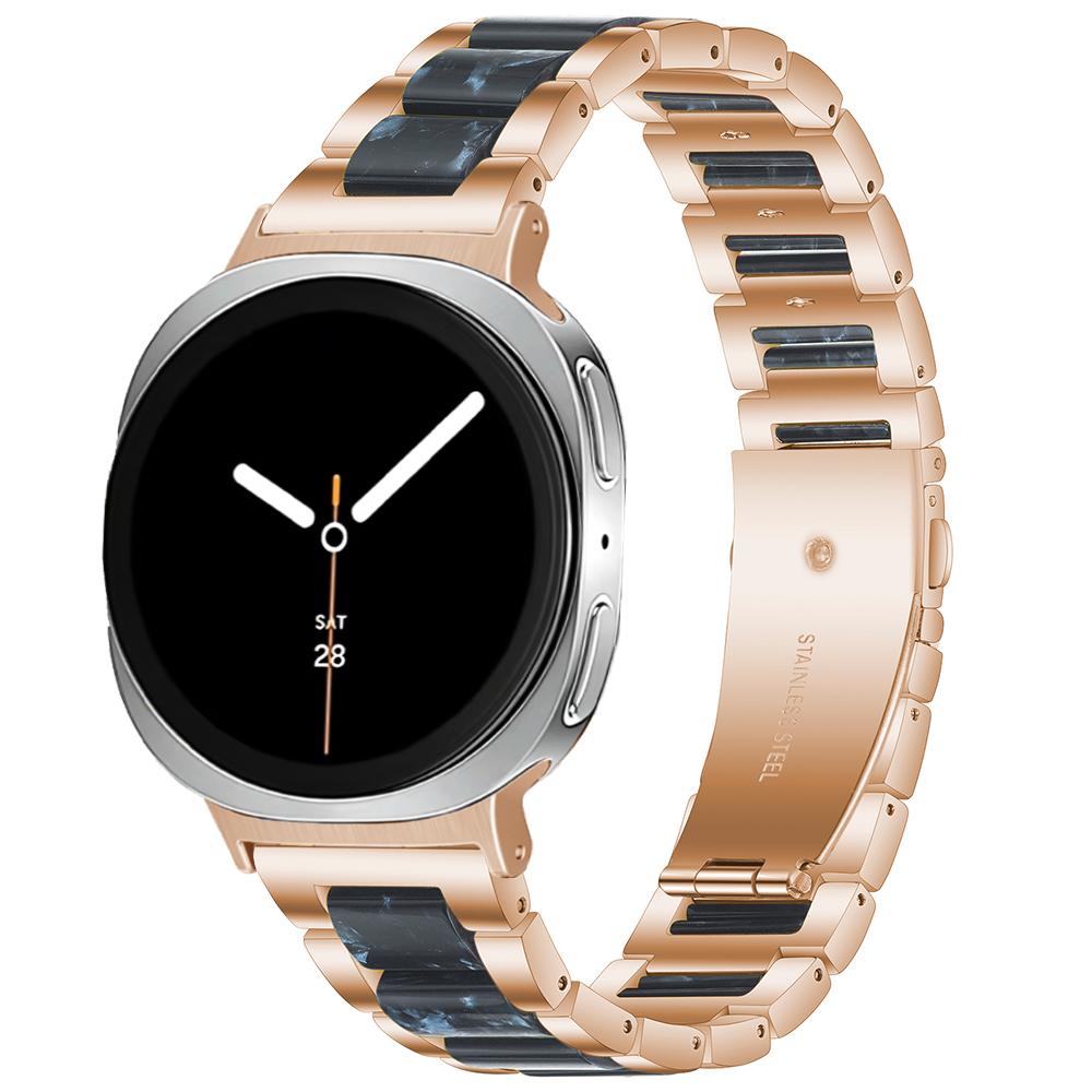 Damen Harzarmband für Samsung Galaxy Watch 8 Classic 46mm 8 44mm 40mm Edelstahlarmband für GALAXY Ultra 47mm 2025 Armband