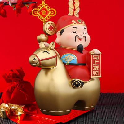 Statue Chinesische Feng Shui Skulptur Desktop Ornament Harzfigur für Büro Tisch Mittelstücke