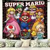 Super Mario Wall Tapestry Aesthetic Wall Hanging Printed Fabric Blanket Decorative Tapestries For Bedroom Living Room Home Decor