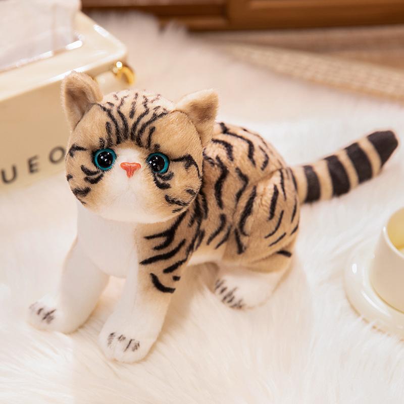 Lifelike Garfield Cats Plush Toys 4 Styles Simulation Stuffed Cute Soft Kitty Doll Pet Kitten Pillow Decoration Birthday Gift