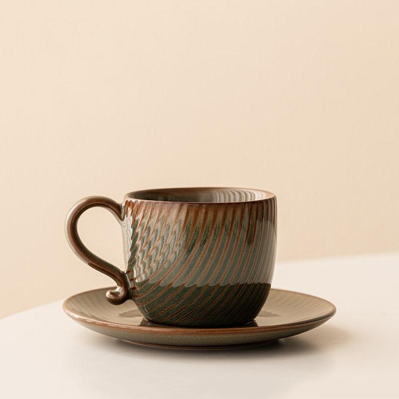 Japanese Retro Ceramic Coffee Cup High Beauty  Mug Milk Cup Juice Beverage Cup Household Breakfast Cups Tea Cups Water Cups