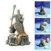 Master Statue Ornament Resin Figurine with Antique Design Fish Shrimp Hideouts Cave Aquariums Landscaping Accessories