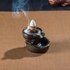 Mini Ceramic Backflow Incense Burner - Gourd-shaped Tea Ceremony Ornament