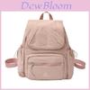 Nylon Travel Solid Color Backpack For Students With Laptop Sleeve For Casual Use