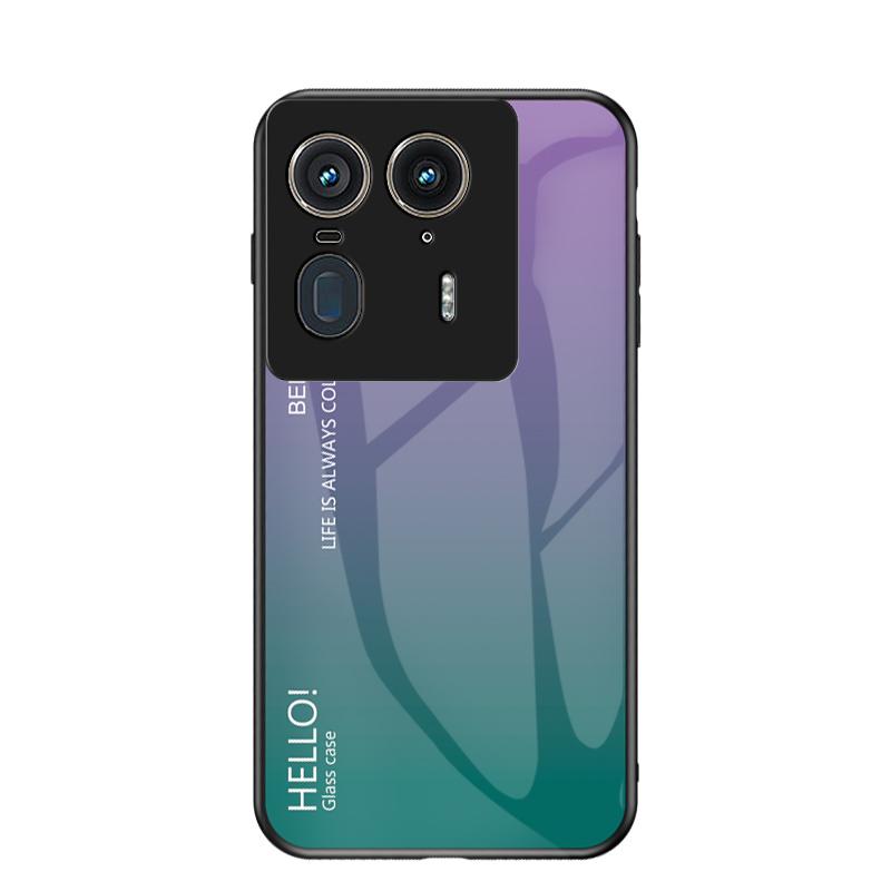 For Motorola Edge 50U X50U 50 Pro 50F 40 Neo 40 30U 30 20 Gradient Textured Glass Phone Case