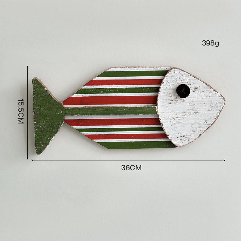 3D-Fisch-Wandanhänger im mediterranen Stil für Hotel- und Flurdekoration