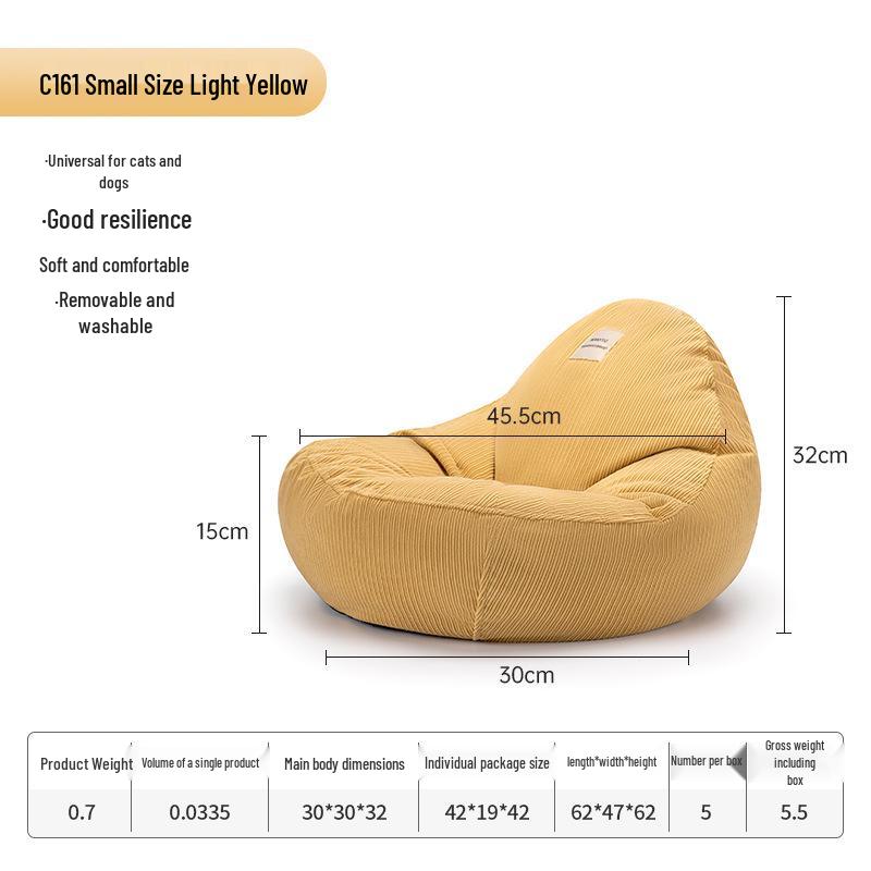 Wakytu UK All-Season Washable Cat and Dog Bed - Warm Pet House