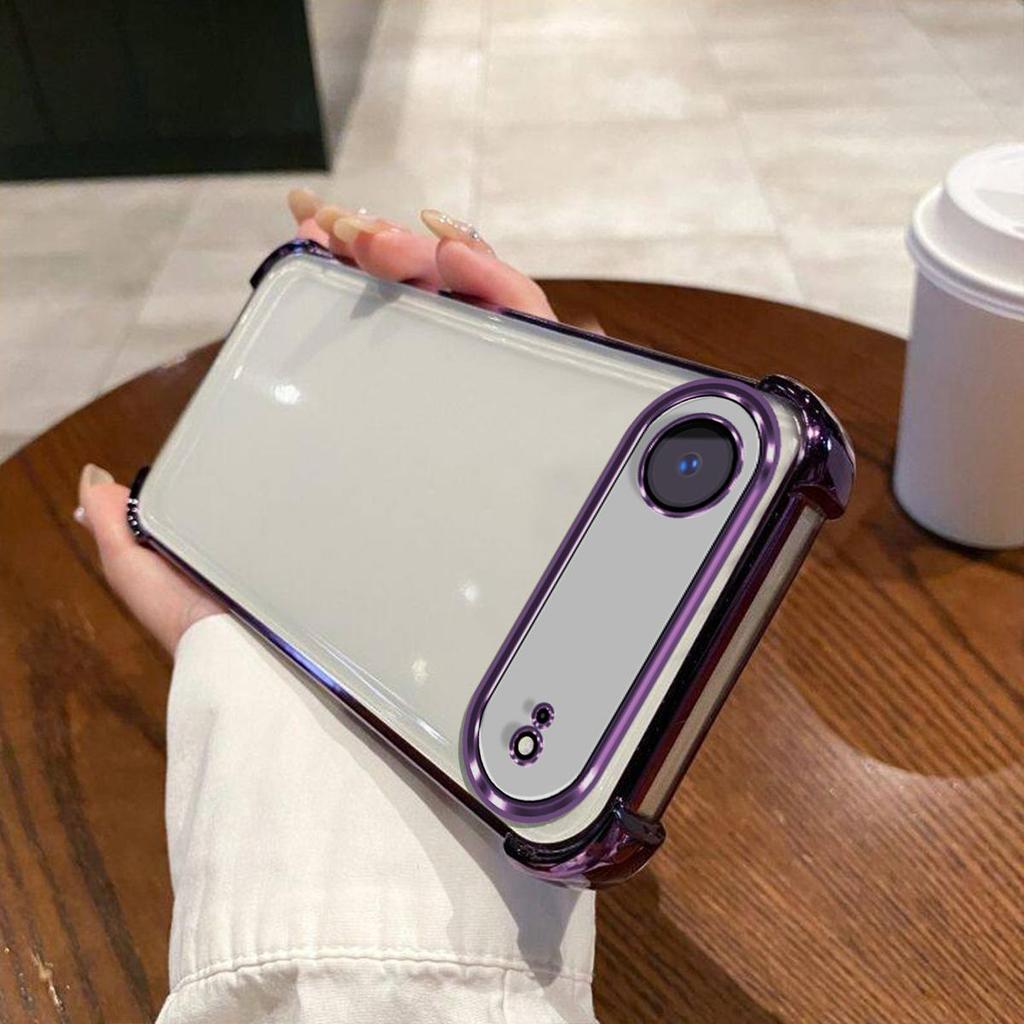 Case for iPhone Air Electroplated Color Border Clear Phone Casing Cover