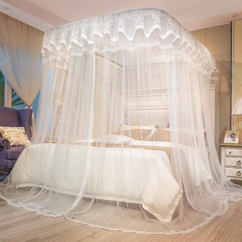 OEING Palace Princess Style Mosquito Net with U-shaped Rail